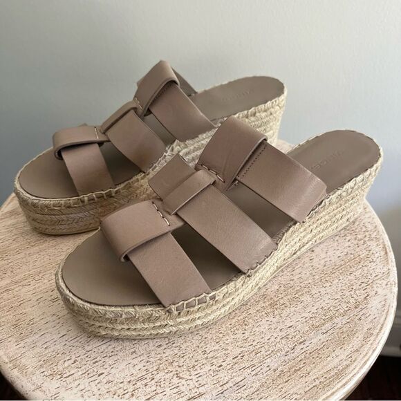 Vince Sabella Espadrille Wedge Sandal in Beige Size 10 NWOB - Picture 4 of 13